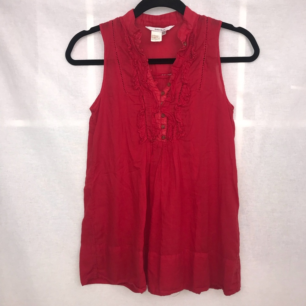 Zara Red Top